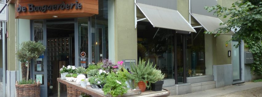 Een bloemstuk van De Boogaerderie — handgebonden boeketten in Sint-Truiden